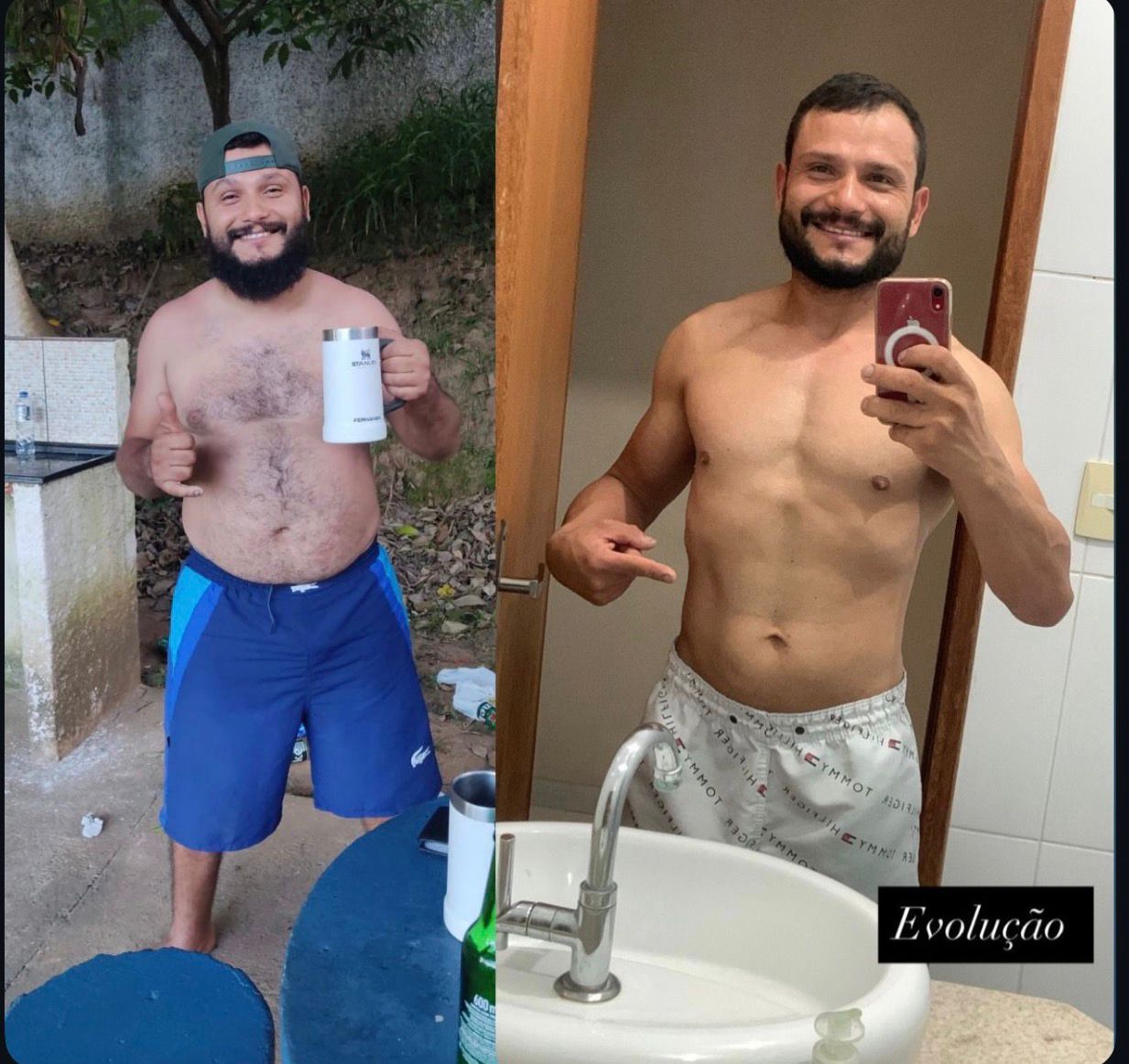 Antes e Depois Aluno